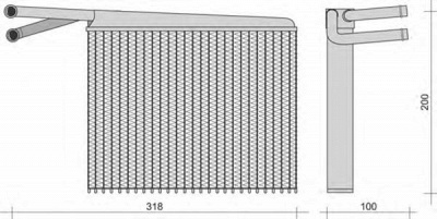 MAGNETI MARELLI 350218287000 -  Теплообменник, отопление салона